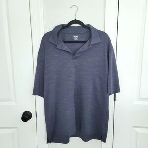 Navy Short Sleeve Performance Polo Comfy Golf Preppy Sporty Spring Summer Travel